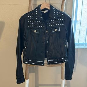 Beautiful Rebecca Minkoff Studded Leather Jacket. Size XXS